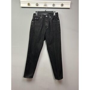 Riders Jeans Womens 6M Black Straight Leg Denim High Rise Classic Fit Vintage